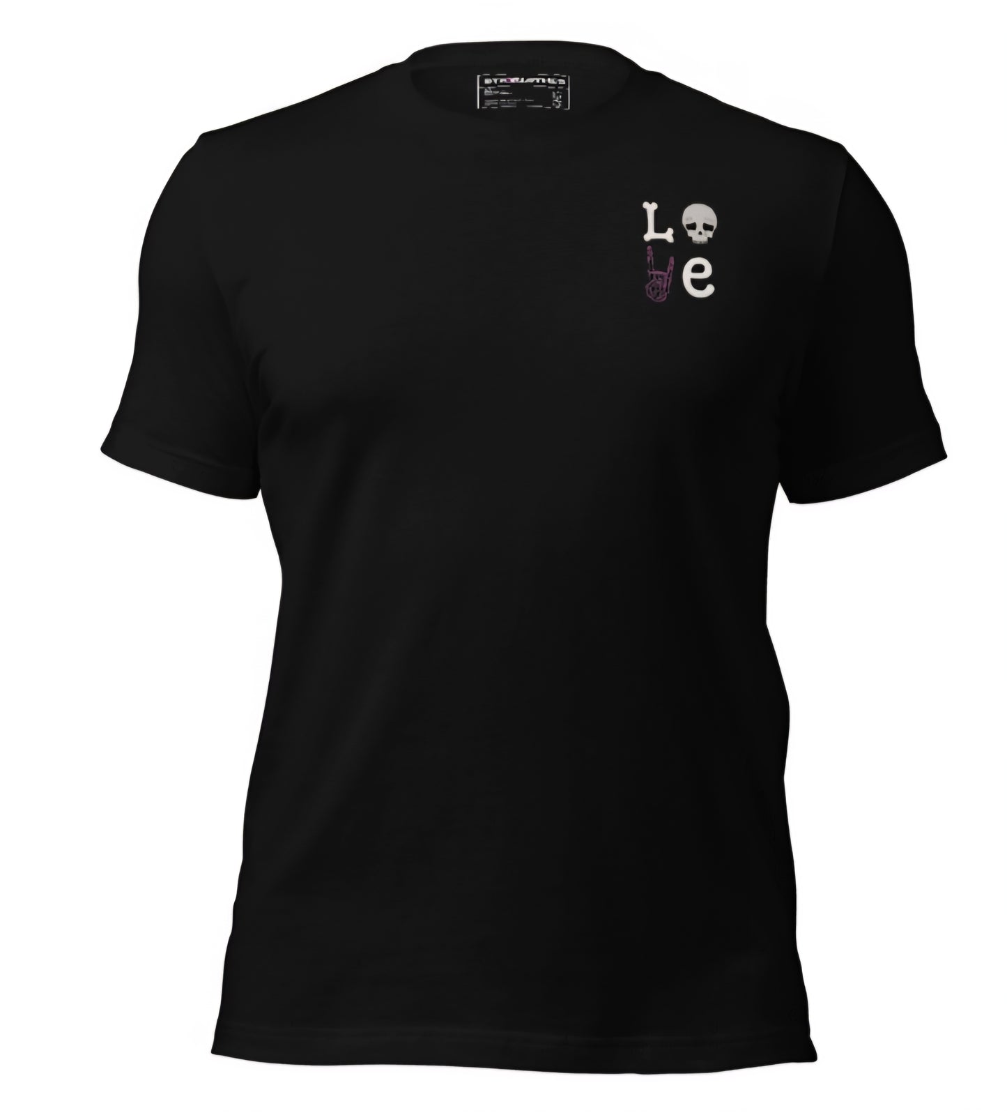 T shirt skull and bones L-O-V-E
