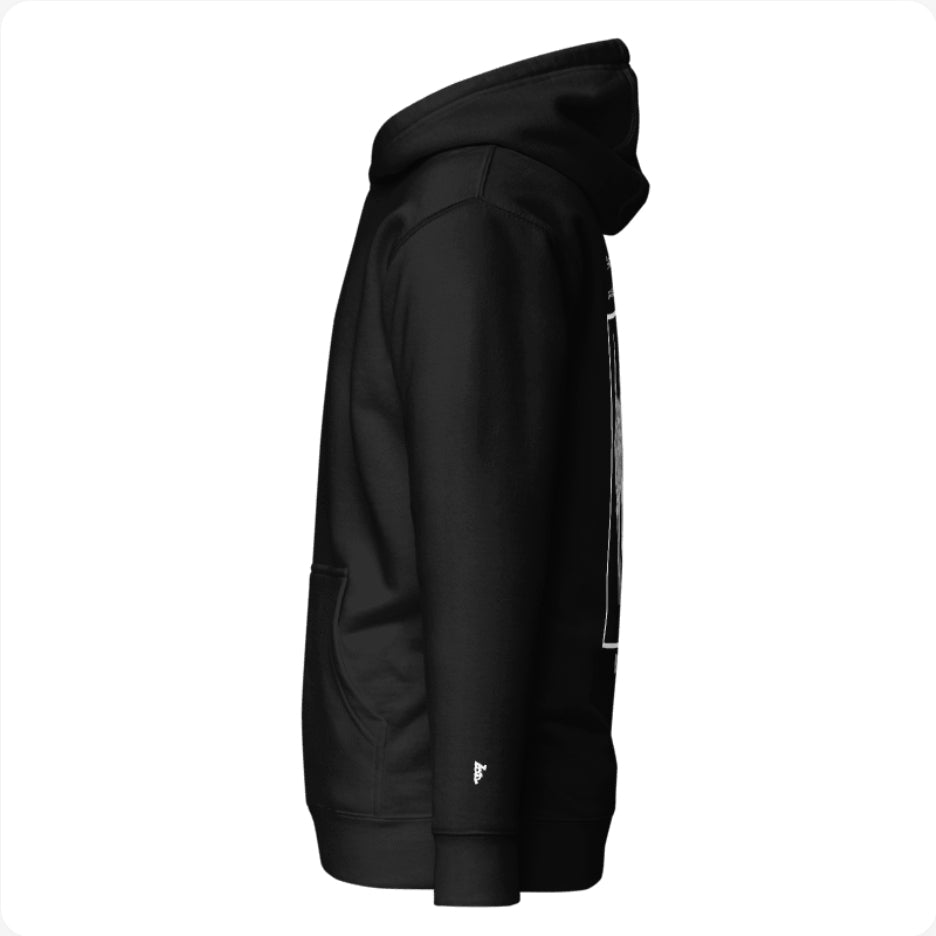 Hoodie black and White